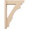 Ekena Millwork 5 1/2-in W x 18-in D x 26-in H Balboa Slat Rough Cedar Woodgrain TimberThane Outlooker, Primed Tan OUTUR055X18X26BOA24RCPR - alternate 4